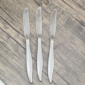 Set‎ of 3 Stainless Steel Butter Knives Silverware Flatware Kitchen Utensils VTG